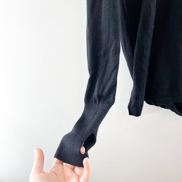 Lululemon Bring It Backbend Open Back Long Sleeve Pullover Sweater Black 8 - Picture 9 of 9